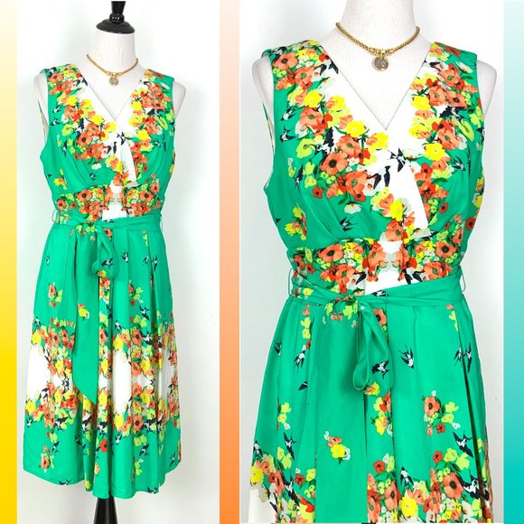 Rabbit Rabbit Rabbit Dresses & Skirts - Rabbit Rabbit Rabbit Flower Fit & Flare Dress 16